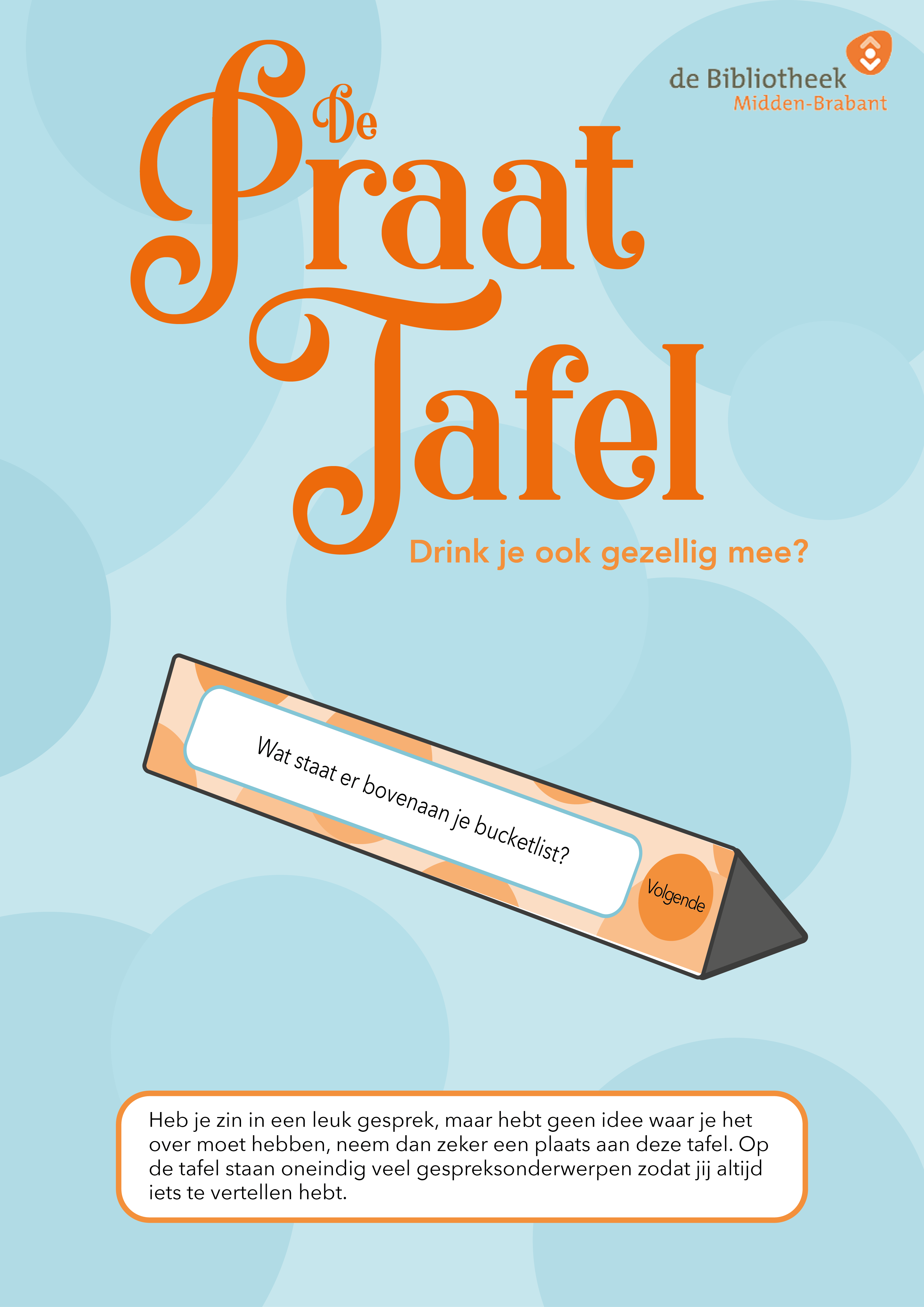 Poster De Praat Tafel